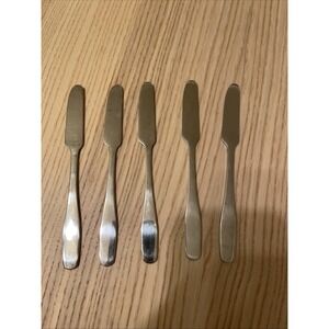 Cambridge stainless steel butter spreaders Set Of 5 Flatware Knives